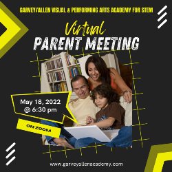 Virtual Parent Meeting today at 6:30 pm on Zoom